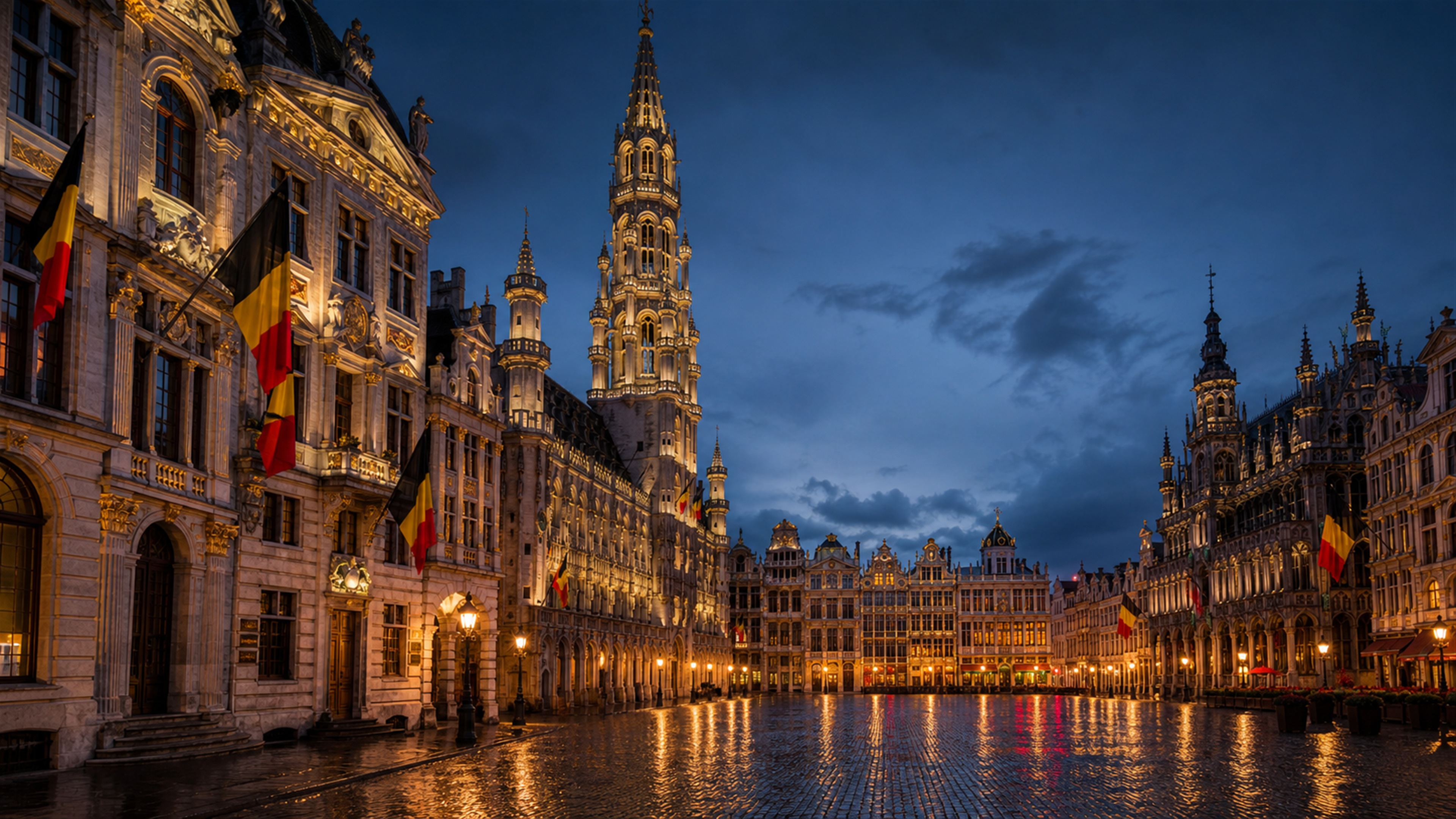 OSD-bedrijfsachtergrond met Brussel